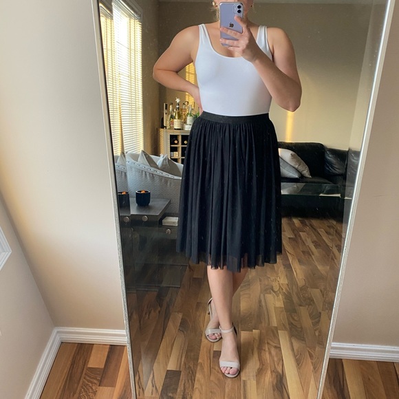 Tulle Ballet Style Black Skirt - Picture 2 of 4
